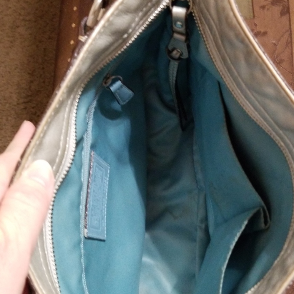 Coach signature canvas/leather bag - Picture 3 of 8